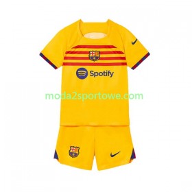 Koszulka FC Barcelona Dziecięcy Czwarty Stroje Piłkarskie 2022/23 Krótki Rękaw